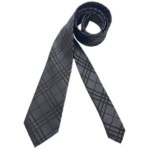 ROMEO GIGLI Gray Tartan Silk LUXURY Slim Tie HANDMADE ITALY